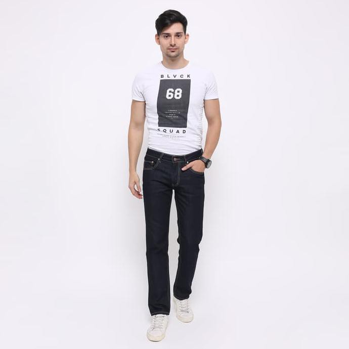 New Product Edwin Celana Jeans Edw-0801-560 Regular Fit Pria Panjang Biru Tua - Biru, 29 Free Ongkir