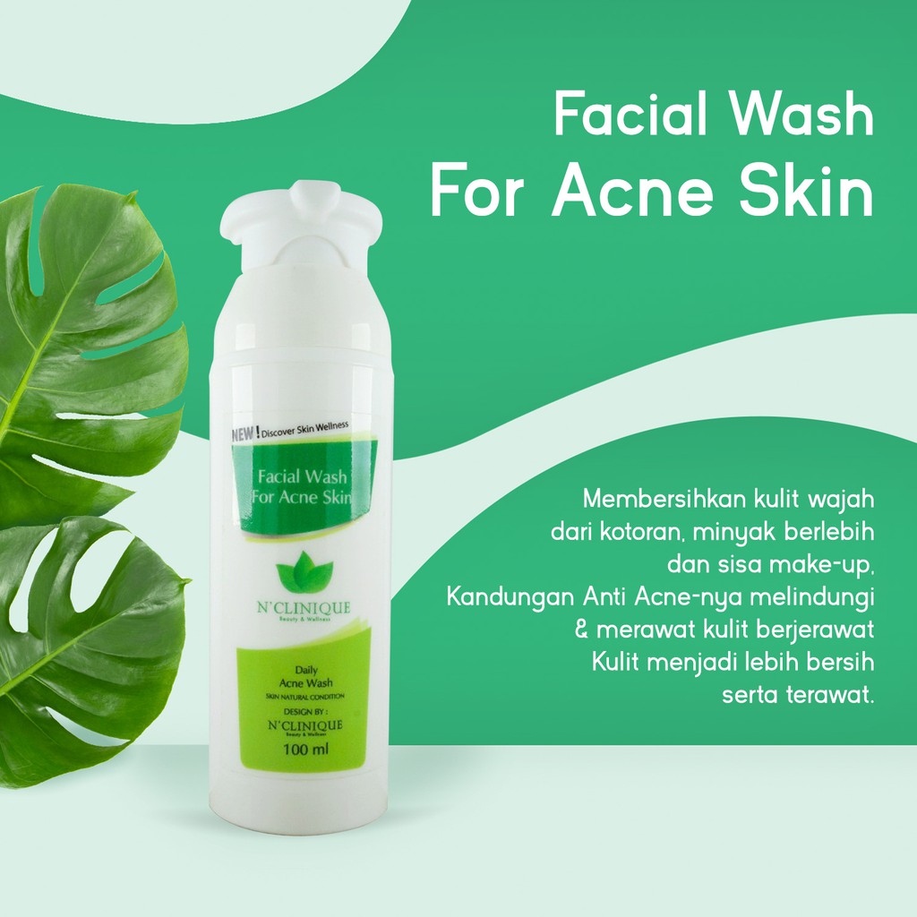 Facial Wash For Acne Skin Nc Sabun Wajah Berjerawat Kulit Berminyak Rejuvinate Pelembab