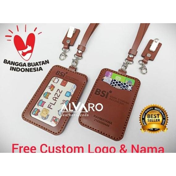 

NAME TAG HOLDER KULIT CUSTOM LOGO PERUSAHAAN DAN INSTANSI SDFD354154