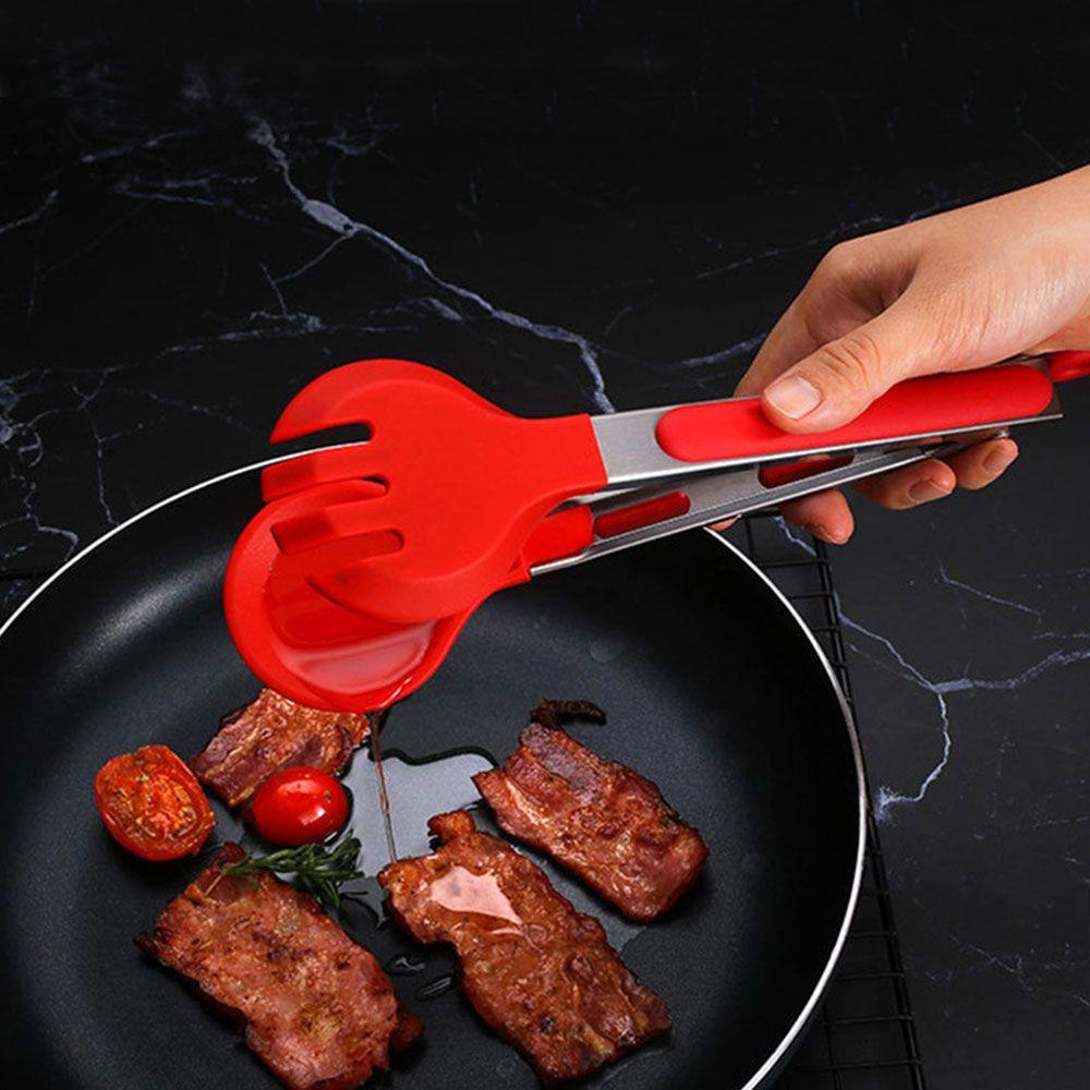 Solighter Penjepit Masak Dapur BPA Free Bisa Mengunci Gagang Anti Selip Ujung Bulat Silikon Premium