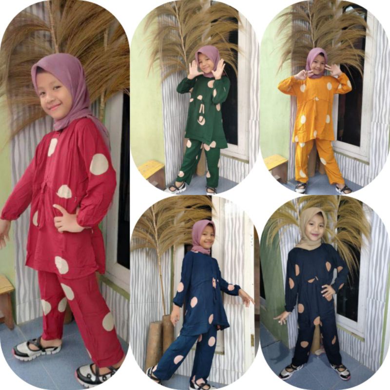 SETELAN ANAK RENDA USIA 1_8 TAHUN MOTIF RANDOM PAKAIAN ANAK PEREMPUAN
