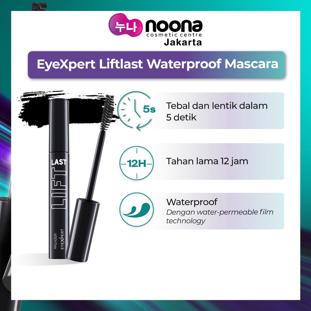 WARDAH EYEXPERT LIFTLAST WATERPROOF MASCARA -NJ