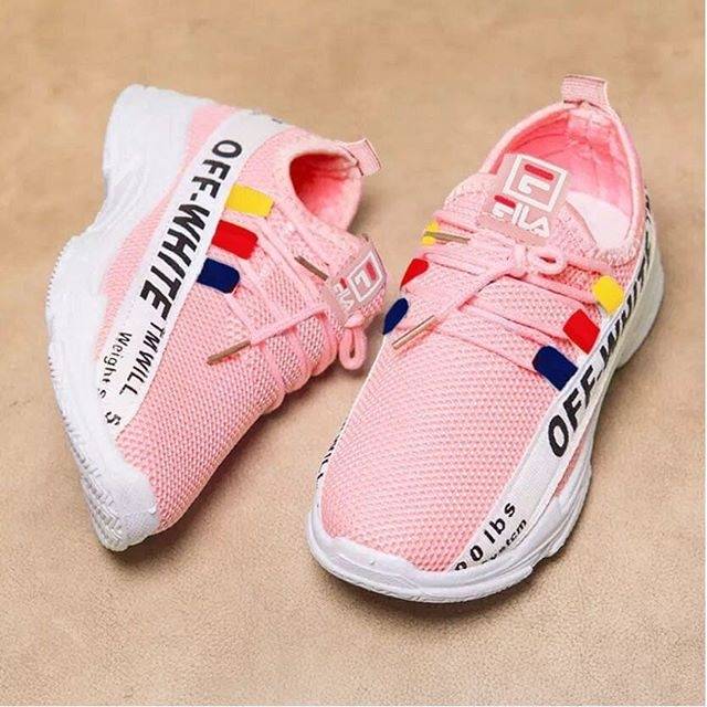 Sepatu Fila Anak / Off white filla pink