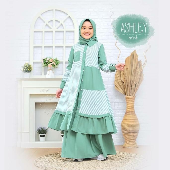 Gamis anak Ashley Kids / gamis anak remaja / gamis remaja / gamis remaja. {BDI.12My22ᴵ}