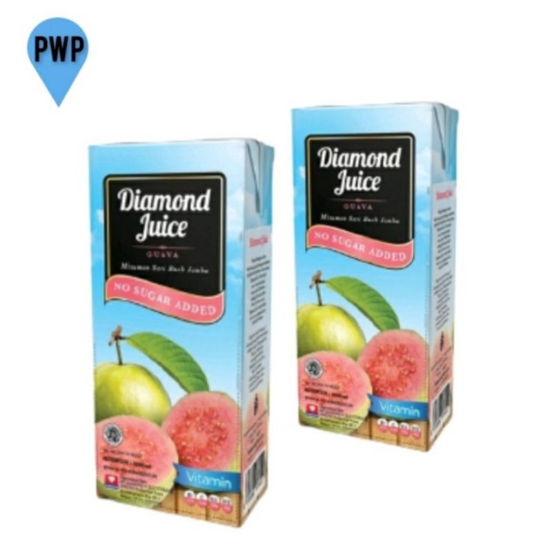 

Diamond Juice Guava No Sugar Added Minuman Sari Buah Jambu 1L Twinpack