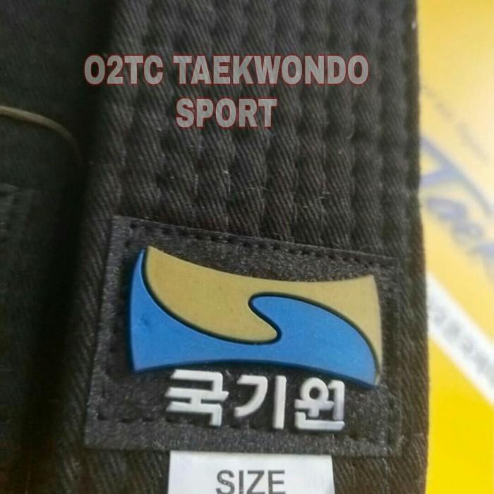SABUK HITAM BLACK BELT KUKKIWON TAEKWONDO ORIGINAL KOREA