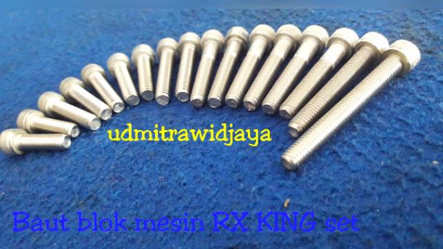 Baut blok mesin RX KING set