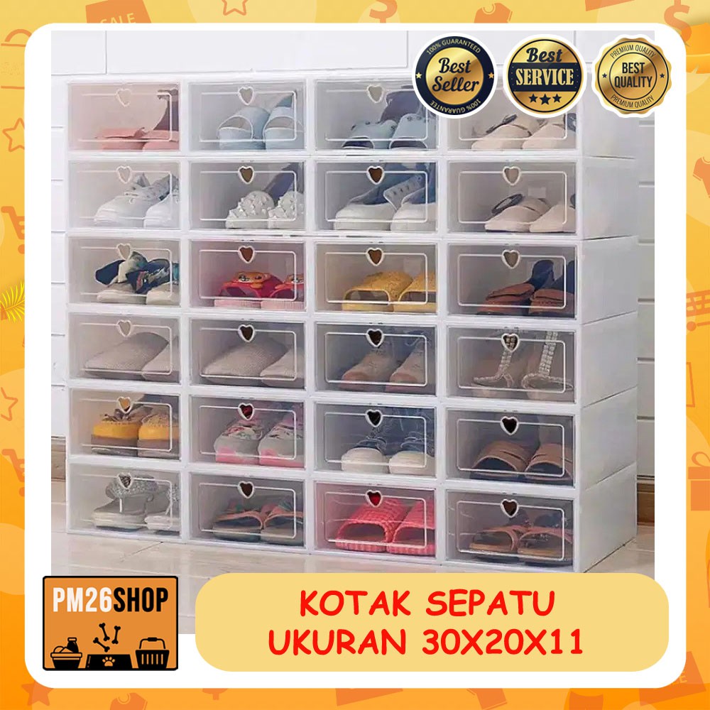 KOTAK SEPATU LIPAT BOX RAK SEPATU TEMPAT KOTAK PENYIMPANAN TRANSPARAN