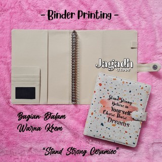 

Promo Binder Printing Motip Duo Quotes Stand Strong, Ukuran A5/20Ring Dan B5 Trendi