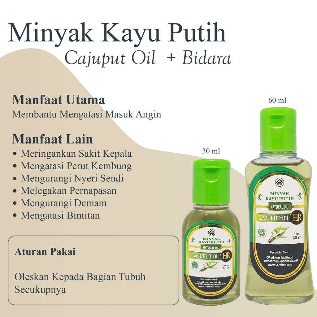 Minyak Kayu Putih Plus Bidara Original 100 Indonesia