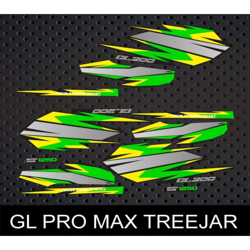stiker striping decal variasi GL PRO MAX TREEJAR