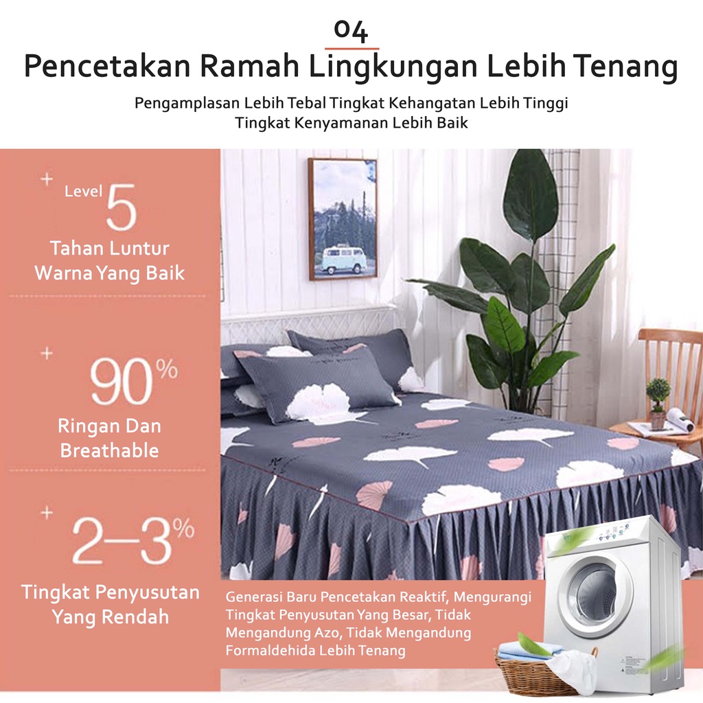 popular sprei renda sprei rumbai sprai seperei bahan nyaman 120x200/160x200/180x200