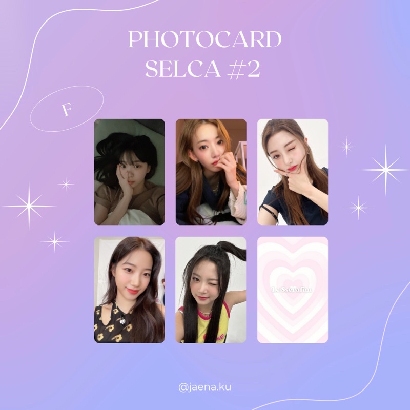 [LE SSERAFIM] PHOTOCARD SELCA #2 LE SSERAFIM ‼️BACA DESKRIPSI‼️