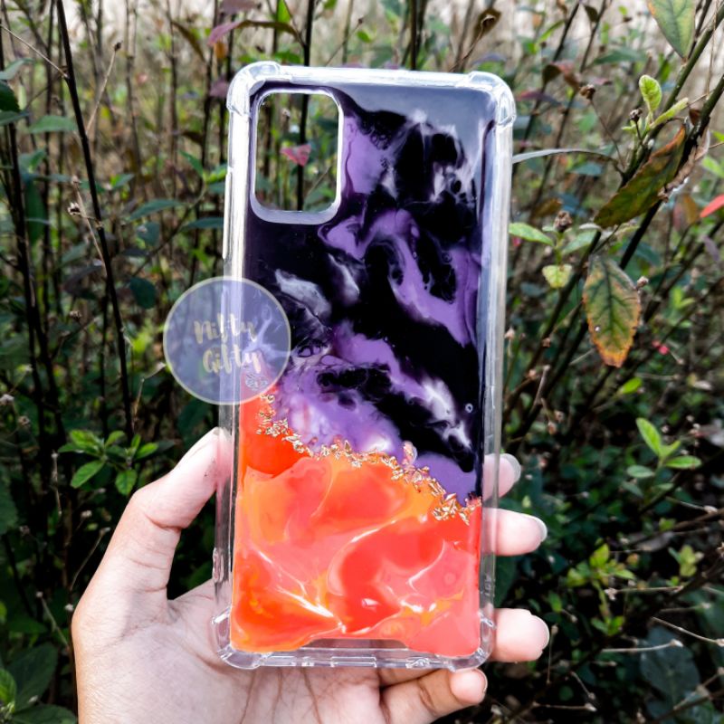 TWO COLOR MARBLE RESIN CASE | TWO TONE CASE | CUSTOM CASE RESIN