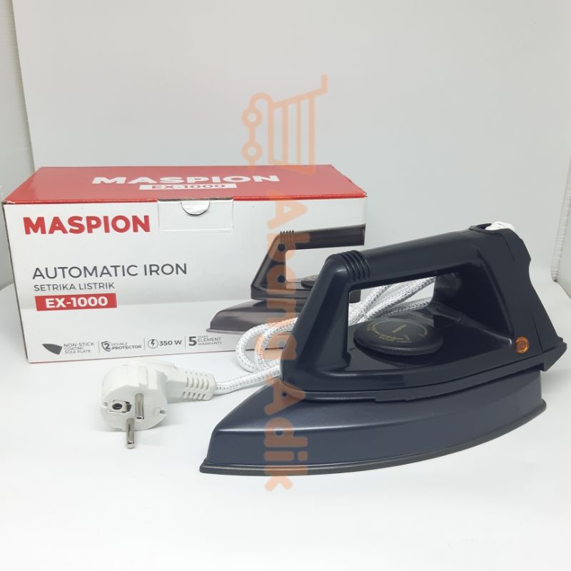 Jual Maspion Ex 1000 Ex1000 Setrika Strika Baju Seterika Listrik Maspion 1000 350w Watt Shopee Indonesia