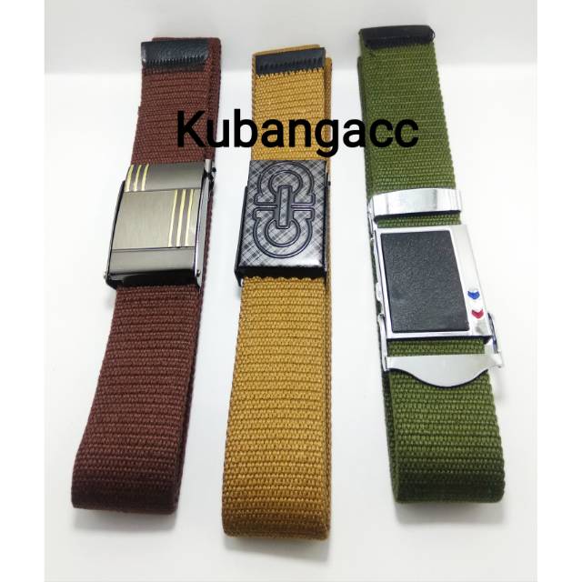 Ikat Pinggang.Gesper Kanvas Sabuk Katun Ikat Pinggang Pria Wanita Gesper Murah Ban Gesper Kanvas