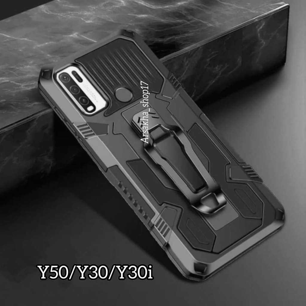 Case VIVO Y50/Y30/Y30i Case Robot Belt Clip Soft Man Style Of Standing Cover Case Crystal Casing HP