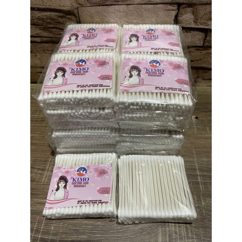 cotton bud kimo isi 100pcs / pembersih telinga