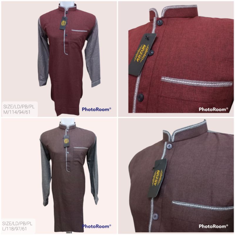 Kurta Pakistan Lengan Panjang Arzun