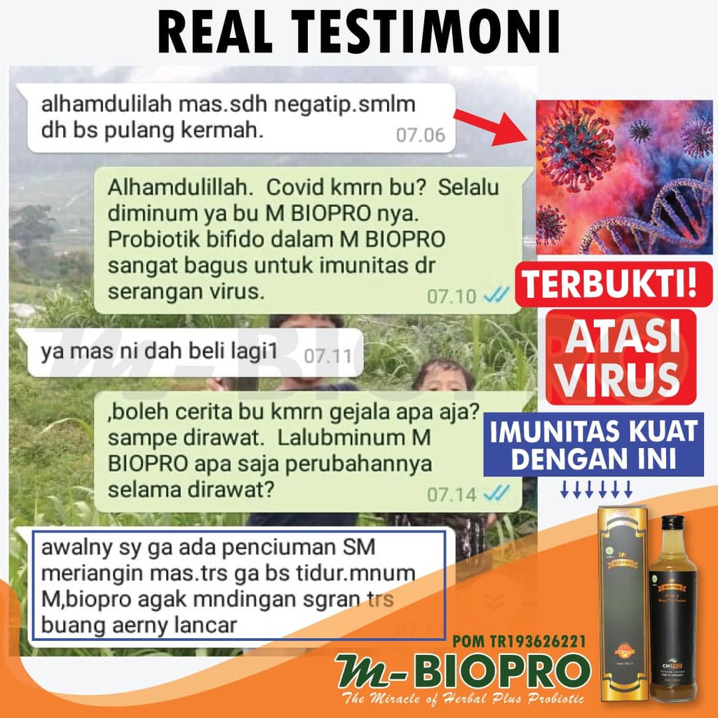 Obat Covid 19 Herbal, Sesak Nafas dan Batuk Ampuh, Obat Gangguan Pernafasan, Hiduun Tersumbat, Tidak Bisa Mencium Bau dengan M BioPro Herbal Asli Alami 100% Original BPOM Halal MUI-6