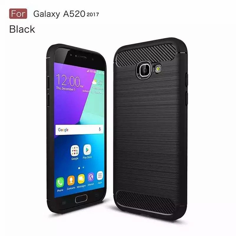 Samsung A5 2017 2016 Softcase Silikon Silicone Hp Slim Ultra Carbon Fiber Case TPU Shock Proof Casin