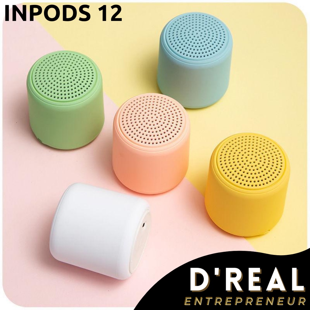 Speaker Bluetooth Macaron Mini Inpods 12 Little Fun TWS Wireless Mega Bass