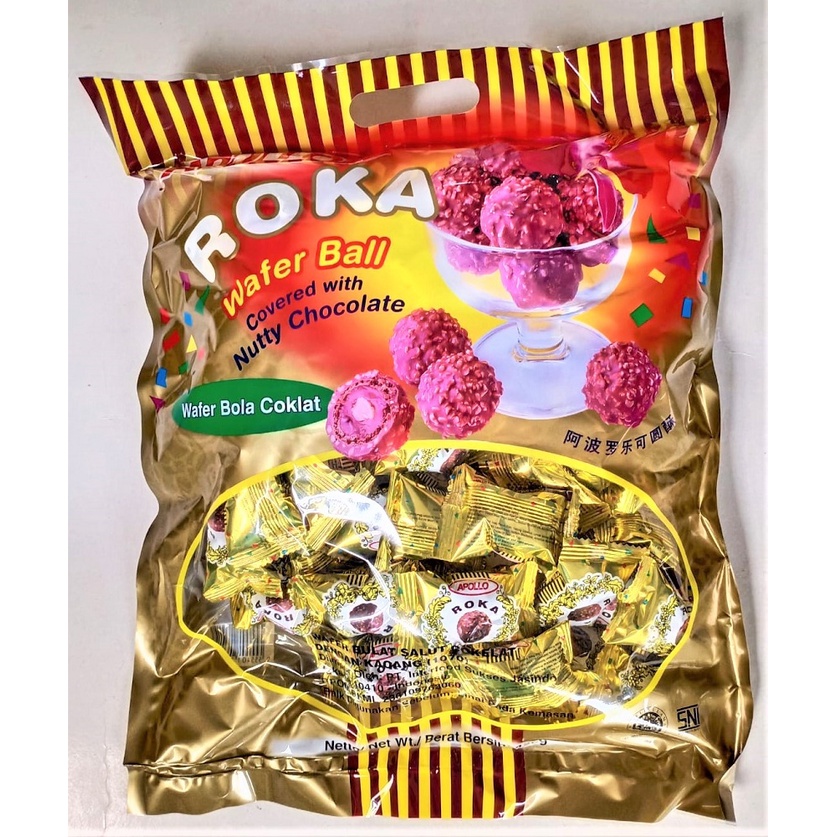 

Roka Apollo Wafer Bola Coklat 70 Pcs