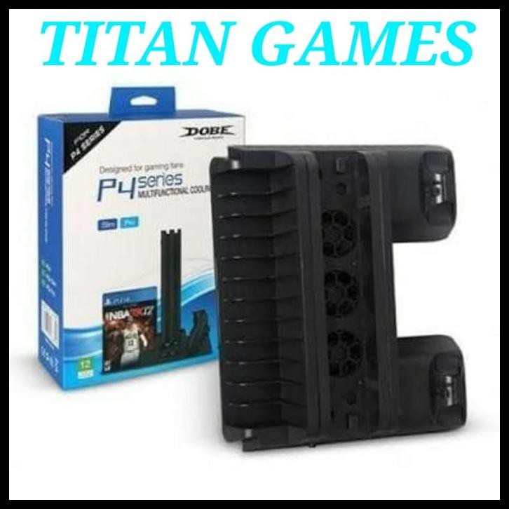 PS4 SLIM / PS4 PRO CHARGER STAND - COOLING FAN - VERTICAL STAND