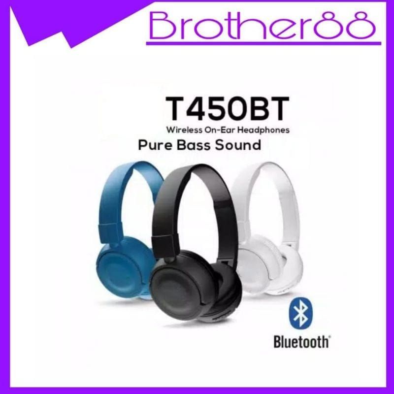 HEADSET HEADPHONE BLUETOOTH  WIRELESS J T450BT