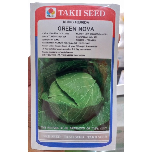 Benih kol GREEN NOVA Takii Seed