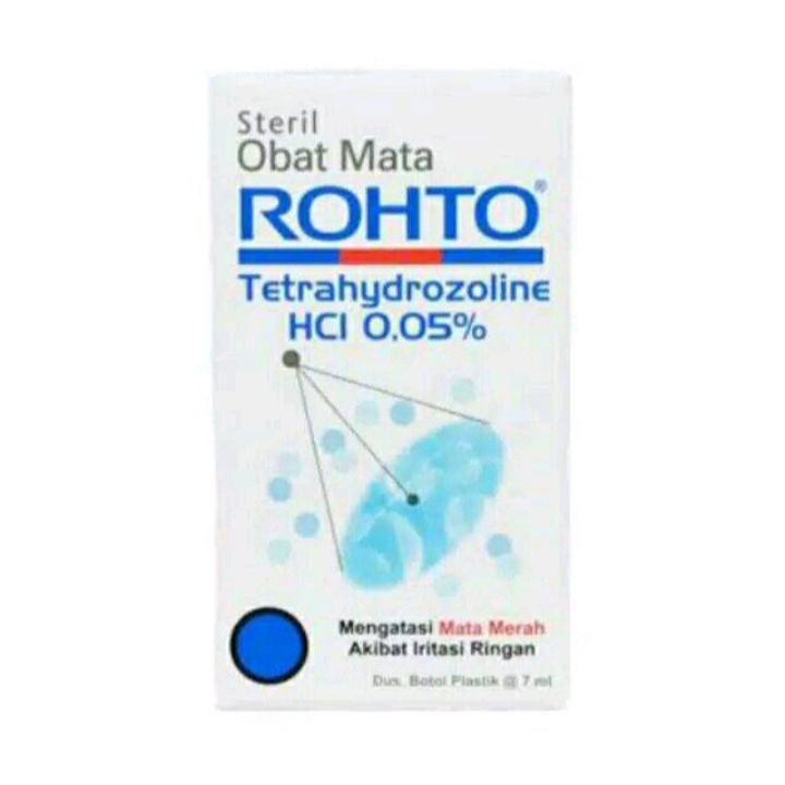 Rohto Obat Tetes Mata 7mL (Cool / Steril) Mata Merah / Mata Iritasi / Pelembab Mata