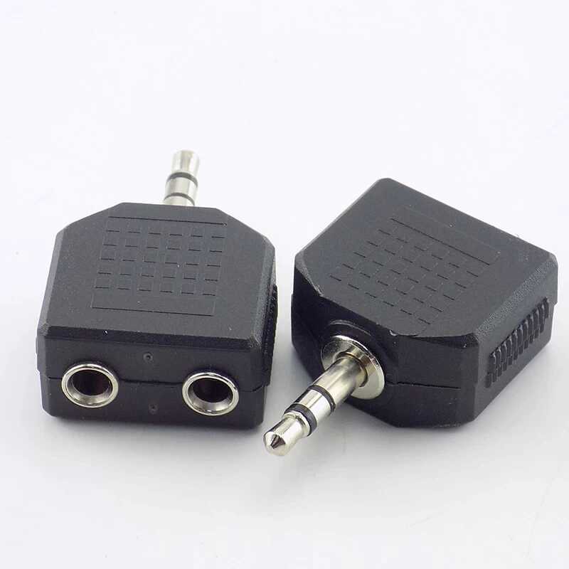 Converter T Mini to mini Stereo 3.5mm / Jack 2 Female to 1 Male