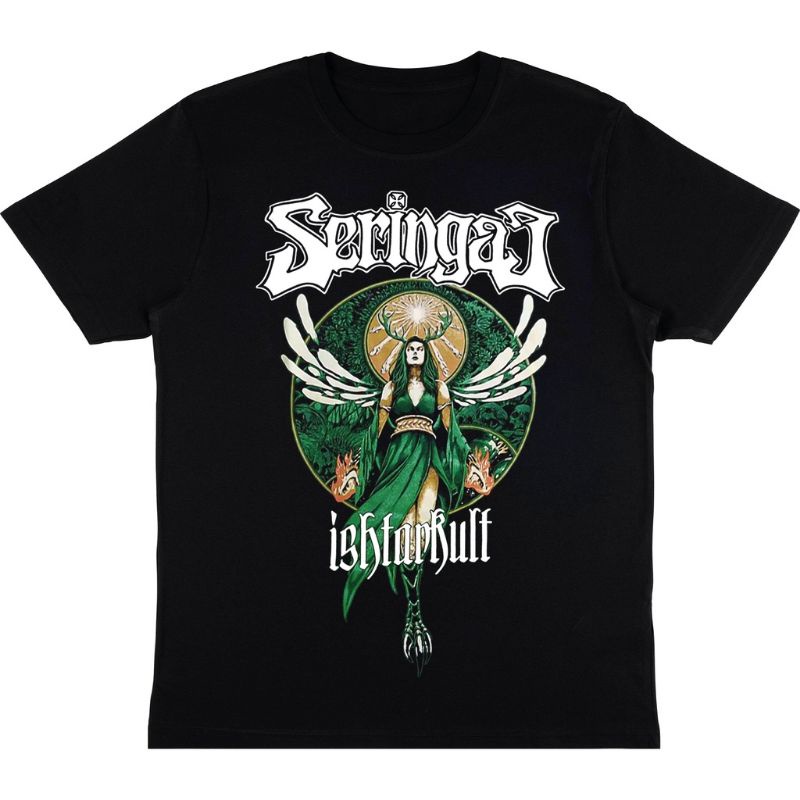 KAOS SERINGAI "ISHTARKULT" | T-SHIRT BAND SERINGAI JAGER ISHTARKULT | BAJU BAND METAL SERINGAI