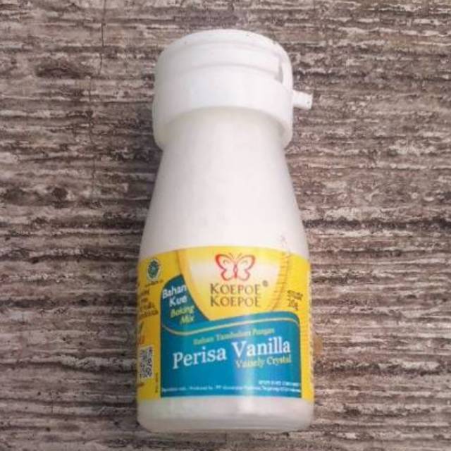 Perisa Vanilla - Vanili Crystal Koepoe Koepoe - Kupu Kupu 20 Gram