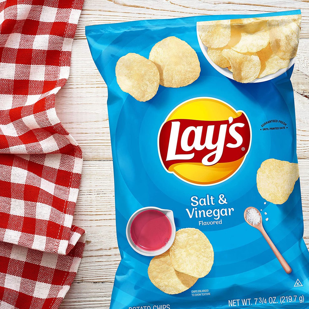 

Lays Potato Chips Salt & Vinegar 6,5 oz (IMPOR)