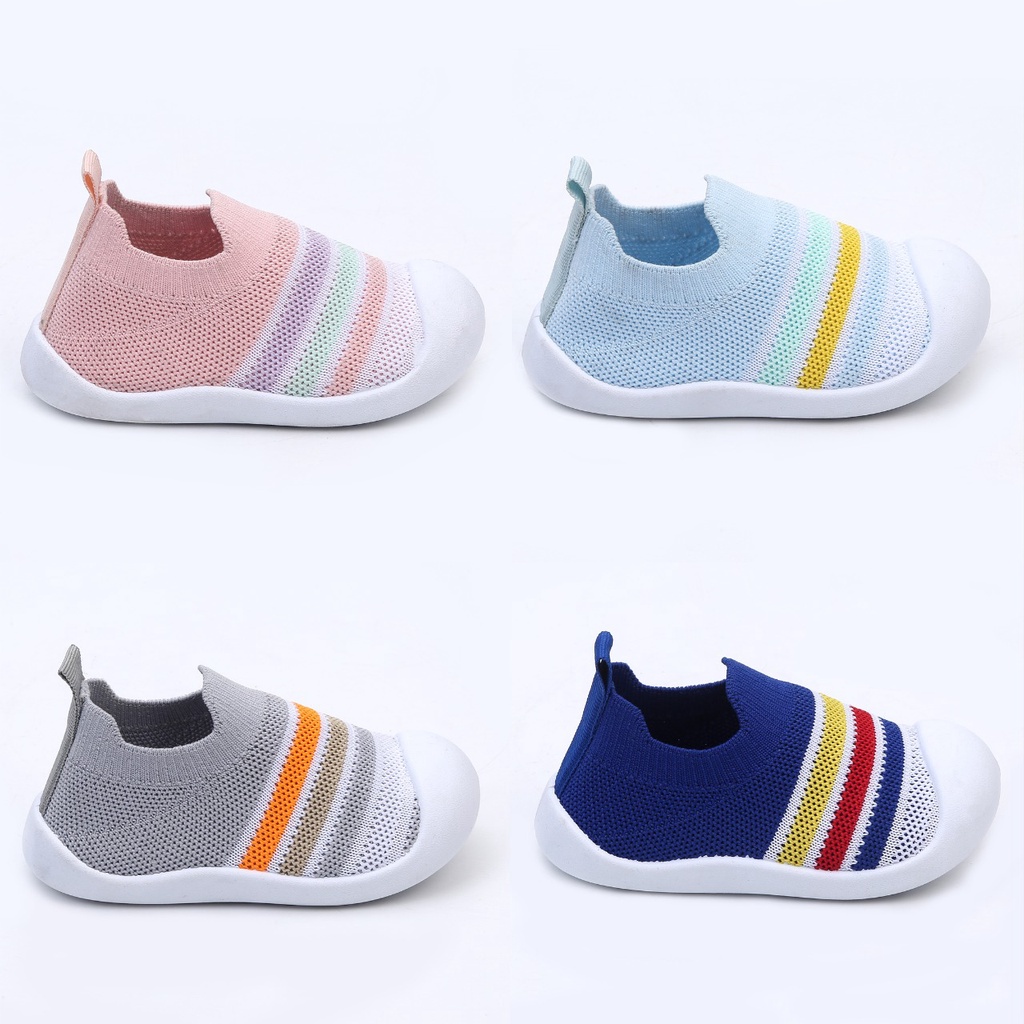 Sepatu Baby ukuran 17-21 Terkini Sneakers Anak Anak Baby Bayi Slop Model Terkini BY