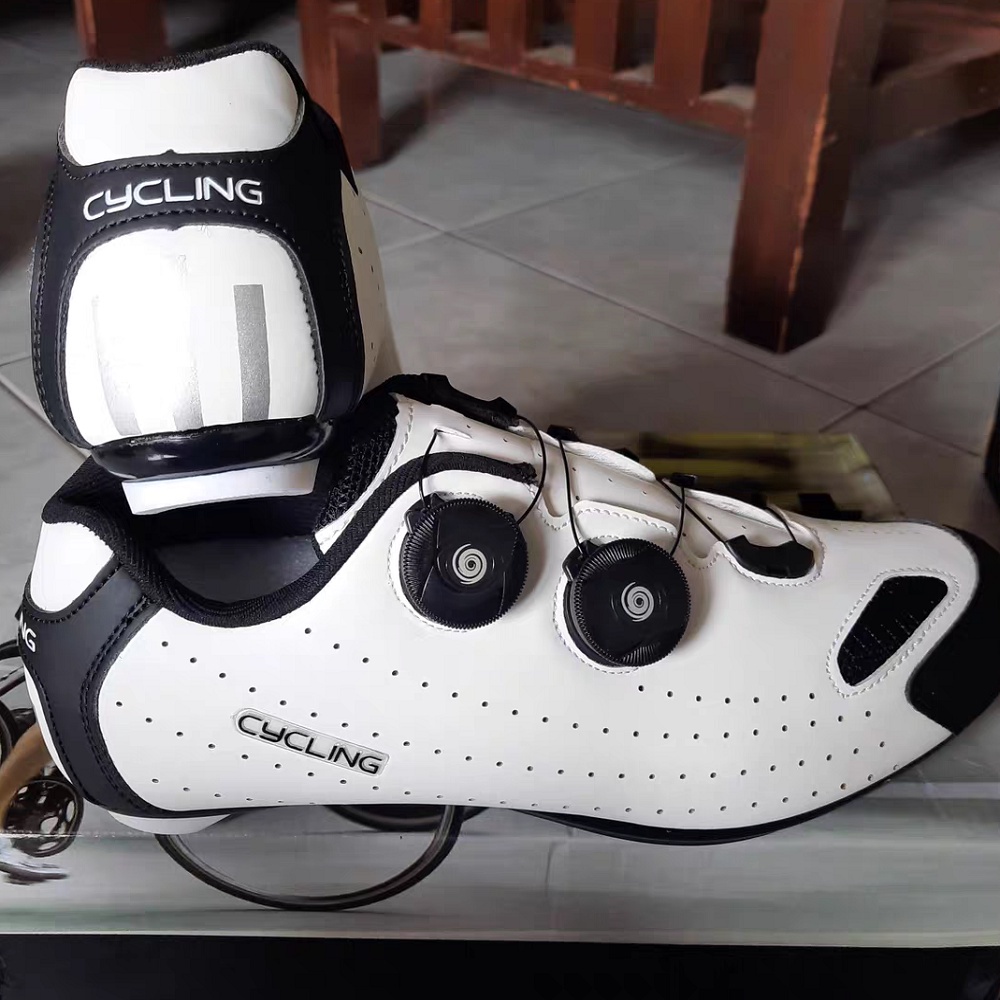 COD Sepatu Sepeda Pria 37 38 39 Roadbike Original Flat Non Cleat Gowes Shoes Profesional Import Keren Outdoor 110