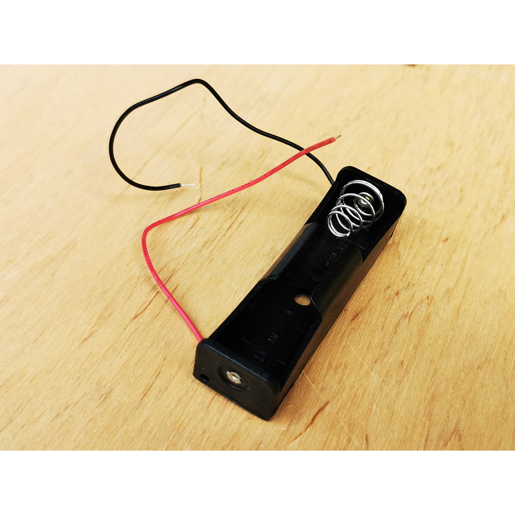Tempat dudukan baterai 18650 single / battery holder 18650 x1 case box