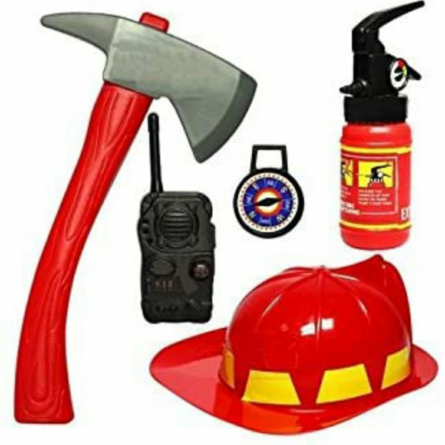 Fire fighter accessories role play set mainan kostum pemadam kebakaran