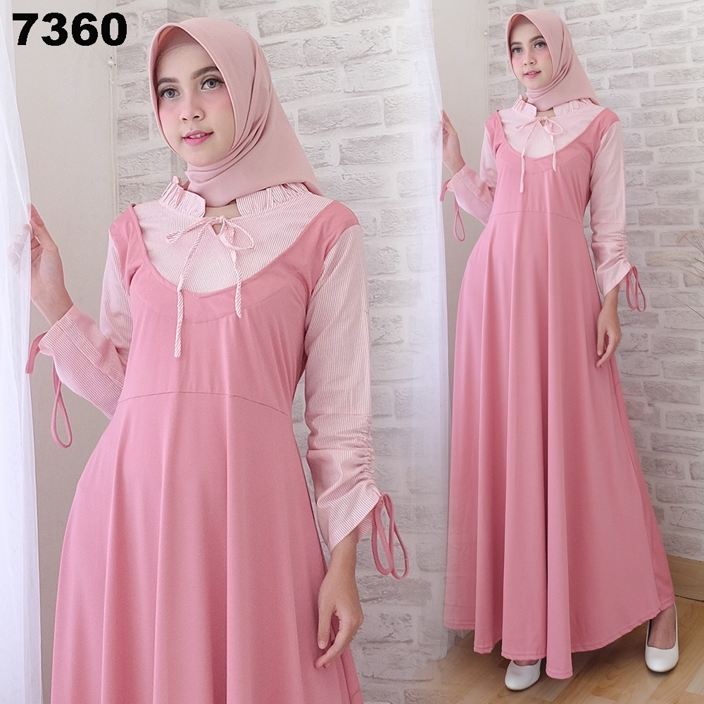 UNION11 - GAMIS MAXI MUSLIM WANITA STEVIA / MUSLIM OUTFIT / GAMIS WANITA KEKINIAN / MAXI DRESS WANITA / GAMIS MUSLIM WANITA / FASHION MUSLIM