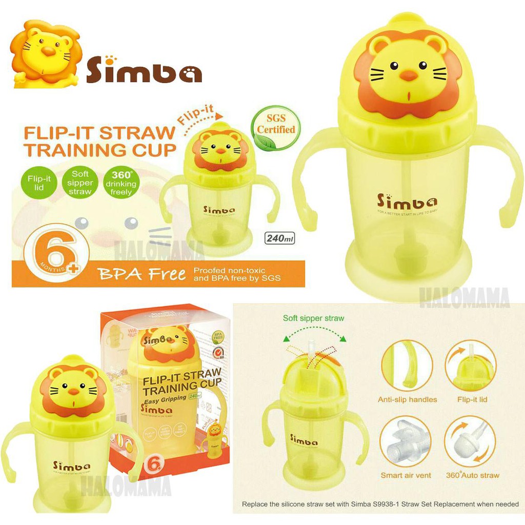 Simba Flip-it Straw Training Cup