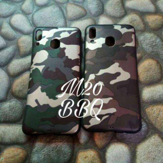 Samsung M20 Case Army Samsung M20 Softcase Soft Case Casing Cover Hp