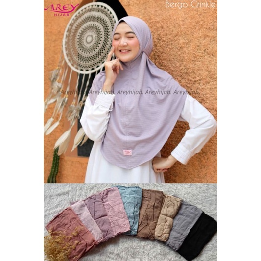 Arey Hijab Bergo Crinkle Ori By Arey Hijab