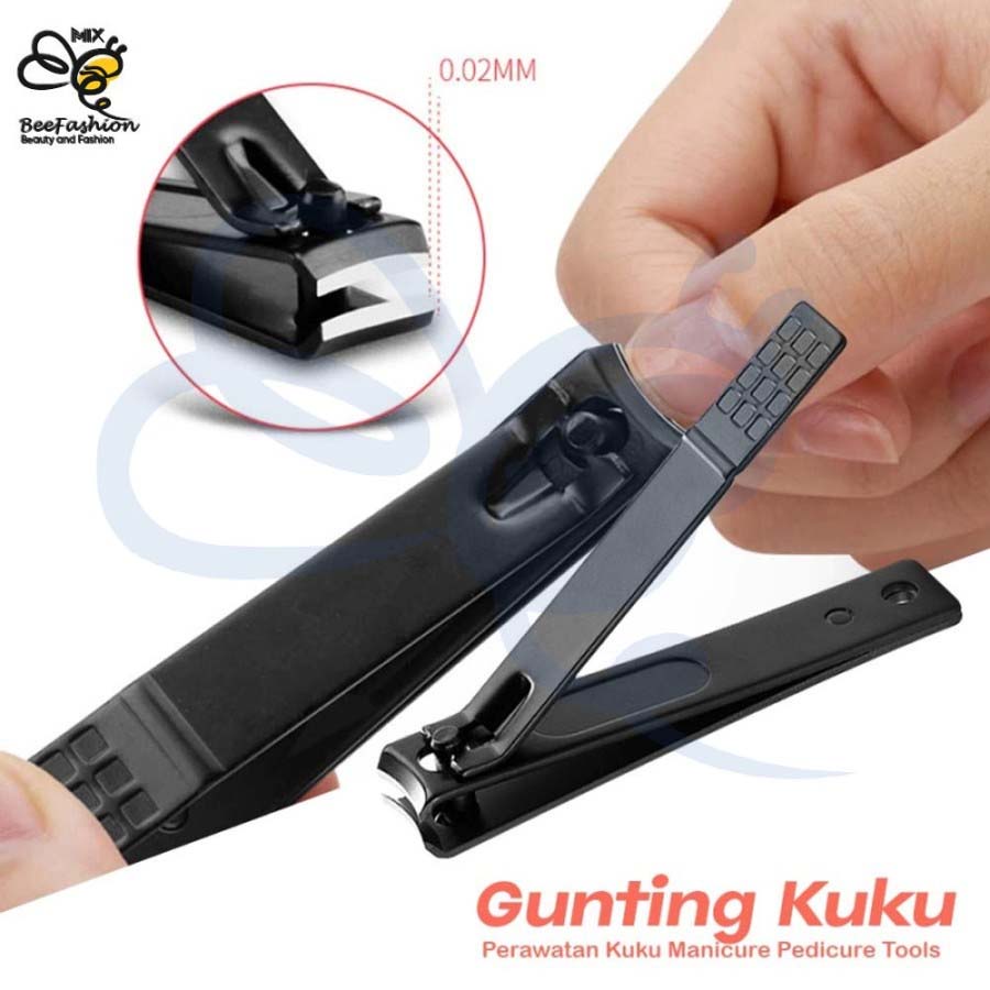 Gunting Kuku Perawatan Kuku Manicure Pedicure Tools - Black