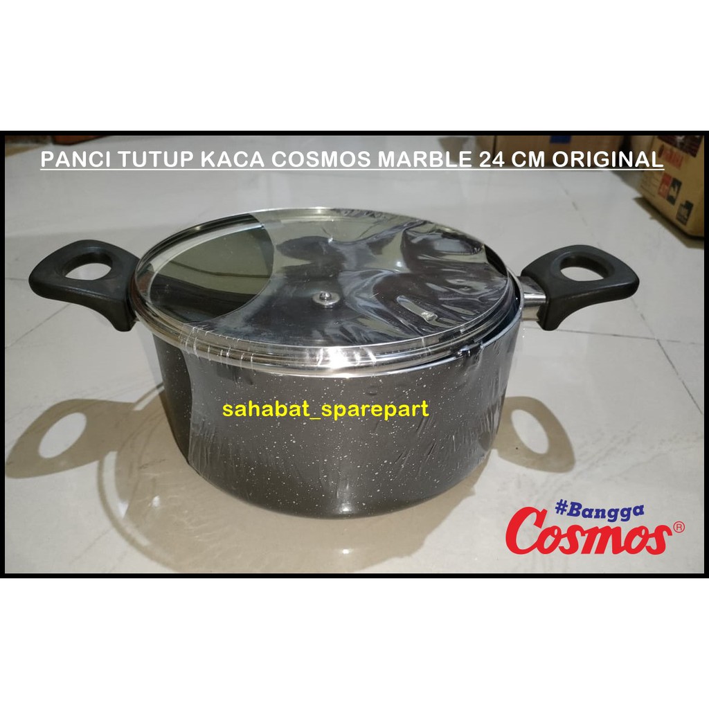 PANCI TUTUP KACA DUTCH OVEN COSMOS MARBLE 24 CM ORIGINAL