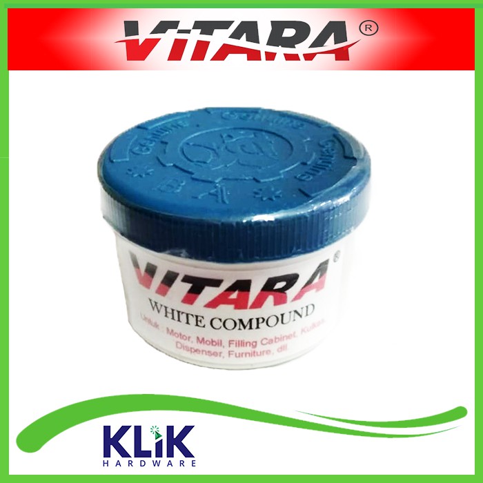 Vitara Red &amp; White Compound - Kumpon Kompon Putih &amp; Merah Penghilang Lecet Baret Poles Cat