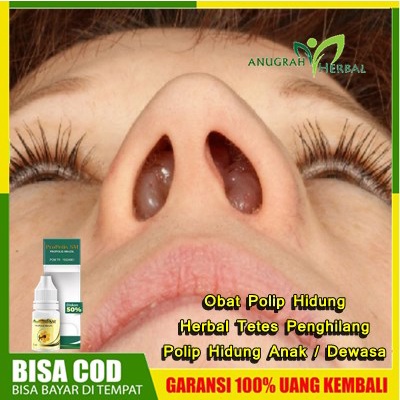 Obat Polip Hidung - Herbal Tetes Penghilang Polip Hidung Anak / Dewasa, Sinusitis, Hidung Kesumbat, 