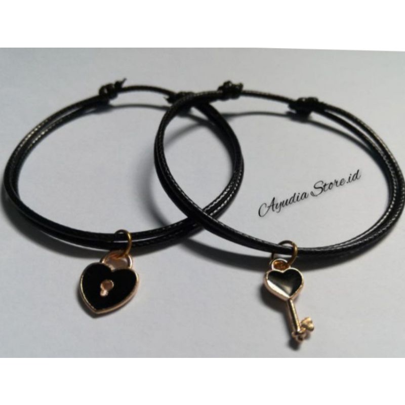 [ PROMO ] GELANG MAGNET SEPASANG GEMBOK KUNCI MAGNET