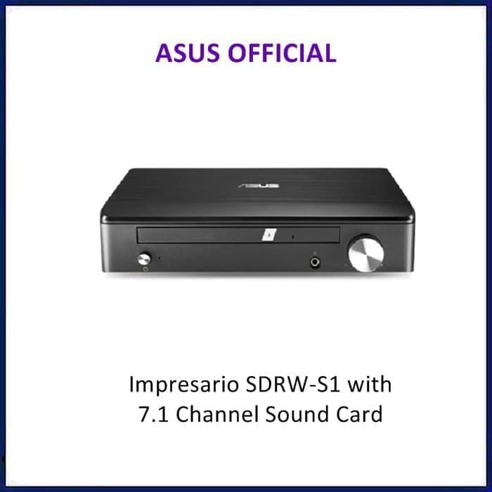 Asus Impresario SDRW-S1 Lite DVD Writer dengan 7.1 Channel Sound Card