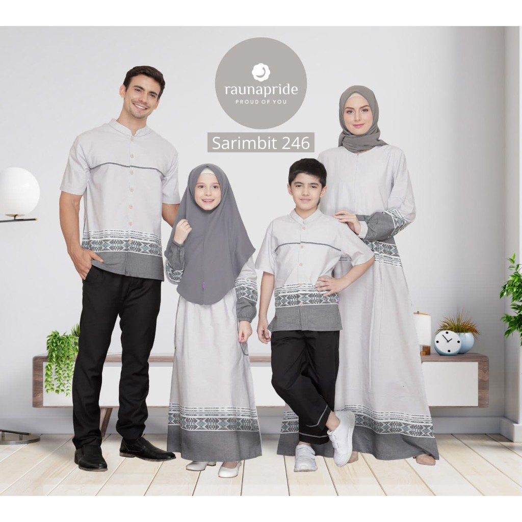 sarimbit keluarga rauna rk kk ka ra 246 / gamis couple / baju muslim / gamis ibu dan anak / dress